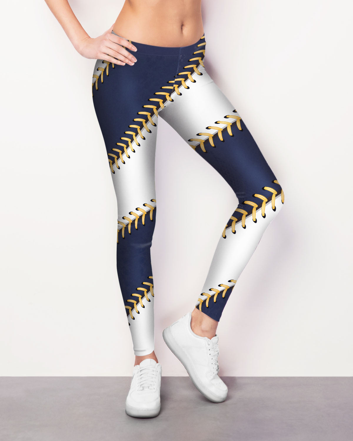 Side Stripe Star Plus Size Leggings - Designed By Squeaky Chimp T-shirts &  Leggings