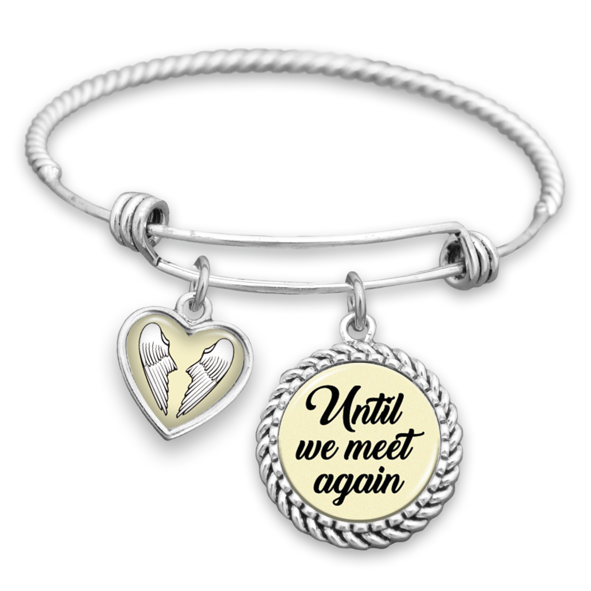 Until We Meet Again Charm Bracelet